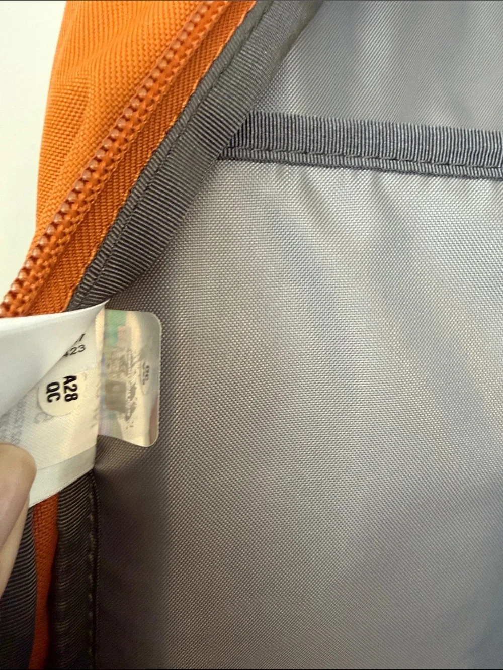 North Face Jester Backpack in burnt orange & black accents Excellent Condition